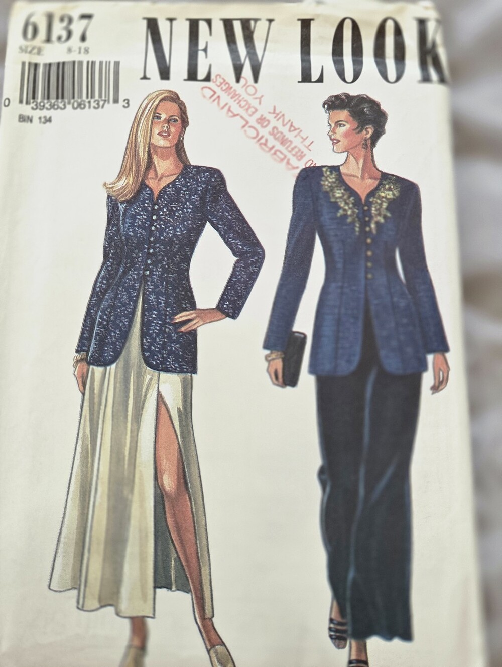 New Look 6137 Sewing Pattern